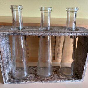 Three bottle vintage look propagation station